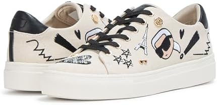 Talla 7 Mujer, Karl Lagerfeld Womens Cate Ikonic Lace up Sneaker