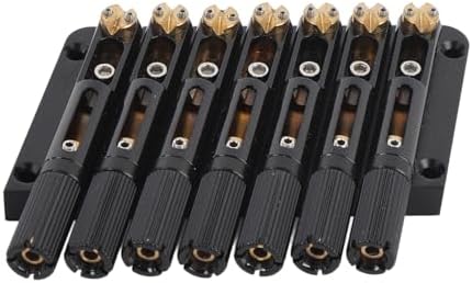 Keenso Guitar Bridge  Alloy Steel and Brass 7 Strings Electric Headless Replacement for Musicians with Enhanced Tonal Adjustment and Easy Installation  GA1127 