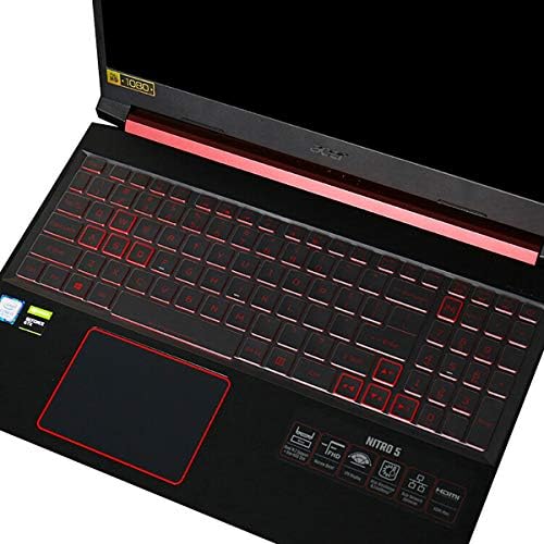 Keyboard Cover for Acer Nitro 5  Nitro 16  Nitro 17  Predator Helios 300 PH315 55/54/53/52 PH317 53/54  Nitro 5 AN515 58/57/56/54/55/45/43/44 AN517 54/53/51/52 Not Fit Nitro V15 V16  PH16 72 PH18 72 