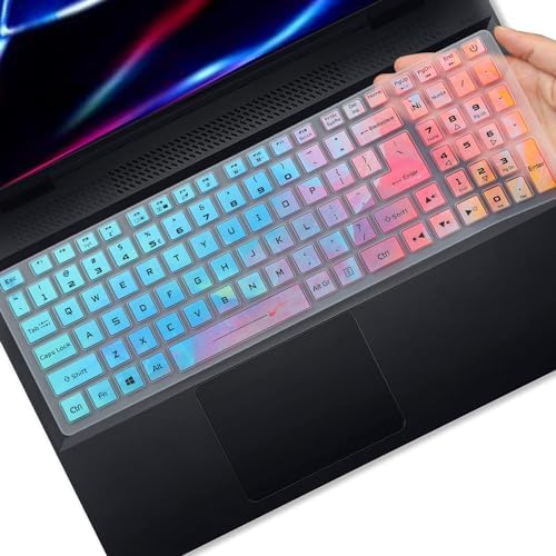 Keyboard Cover for Acer Nitro 5  Nitro 16  Nitro 17  Predator Helios 300 PH315 55/54/53/52 PH317 53/54  Nitro 5 AN515 58/57/56/54/55/45/43/44 AN517 54/53/51/52 Not Fit Nitro V15 V16  PH16 72 PH18 72 