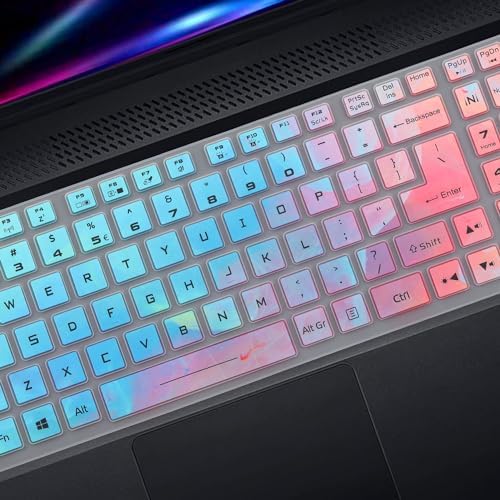 Keyboard Cover for Acer Nitro 5  Nitro 16  Nitro 17  Predator Helios 300 PH315 55/54/53/52 PH317 53/54  Nitro 5 AN515 58/57/56/54/55/45/43/44 AN517 54/53/51/52 Not Fit Nitro V15 V16  PH16 72 PH18 72 