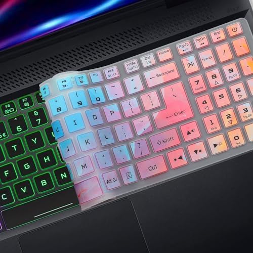 Keyboard Cover for Acer Nitro 5  Nitro 16  Nitro 17  Predator Helios 300 PH315 55/54/53/52 PH317 53/54  Nitro 5 AN515 58/57/56/54/55/45/43/44 AN517 54/53/51/52 Not Fit Nitro V15 V16  PH16 72 PH18 72 