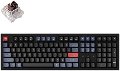 Keychron K10 Pro Wireless Custom Mechanical Keyboard  QMK/VIA Programmable Bluetooth/Wired White Backlight  Hot swappable Keychron K Pro Brown Switch   For Mac Windows Linux