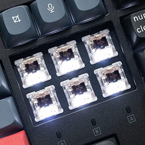 Keychron K10 Pro Wireless Custom Mechanical Keyboard  QMK/VIA Programmable Bluetooth/Wired White Backlight  Hot swappable Keychron K Pro Brown Switch   For Mac Windows Linux