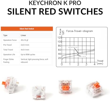 Keychron K10 Pro Wireless Custom Mechanical Keyboard  QMK/VIA Programmable Bluetooth/Wired White Backlight  Hot swappable Keychron K Pro Brown Switch   For Mac Windows Linux