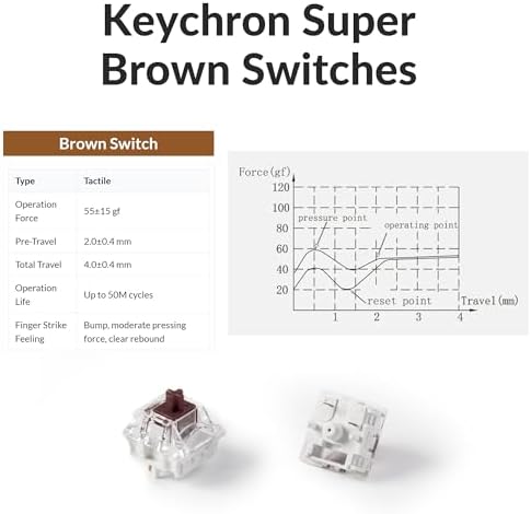 Keychron K2 75  Layout Bluetooth Wireless Mechanical Keyboard K Pro Brown Switch/White LED Backlit/USB C/Anti Ghosting/N Key Rollover  84 Keys Gaming Keyboard for Mac Windows Version 2