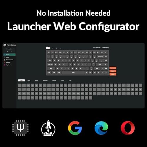 Keychron K2 75  Layout Bluetooth Wireless Mechanical Keyboard K Pro Brown Switch/White LED Backlit/USB C/Anti Ghosting/N Key Rollover  84 Keys Gaming Keyboard for Mac Windows Version 2