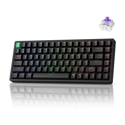 Keychron K2 HE Rapid Trigger Wireless Custom Mechanical Keyboard with Hall Effect Gateron Double Rail Magnetic Switch  QMK 2 4 GHz Bluetooth 5 2 RGB Compatible with Mac Windows Linux   Aluminum