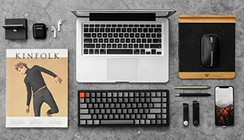 Keychron K2 Wireless Mechanical Keyboard  75  Layout 84 Key Bluetooth/USB C Wired Compact RGB Backlit Anti Ghosting/N Key Rollover  Gateron G Pro Brown Switch Aluminum Frame for Mac Windows  Version 2