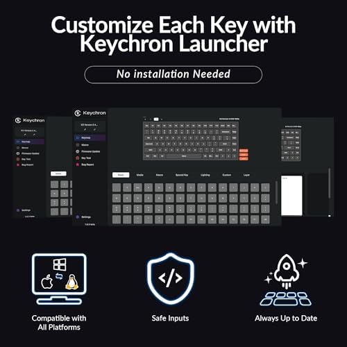Keychron K3 Version 2  84 Keys Ultra Slim Wireless Bluetooth/USB Wired Mechanical Keyboard with White LED Backlit  Low Profile Keychron Mechanical Red Switch Compatible with Mac Windows