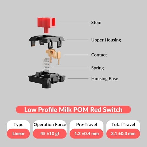 Keychron K5 Version 2 Wireless Bluetooth 5 2 Mechanical Keyboard  Low Profile Milk POM Switch 100  Full Size Layout QMK Programmable  White Backlit with Shine Through Keycaps for Mac Windows Linux