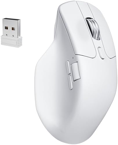 Keychron M6 8000 Hz ratón inalámbrico con Bluetooth 2,4 GHz/conexión por cable, cuerpo ligero con sensor programable PixArt 3950 para Windows, Mac, Linux - Negro