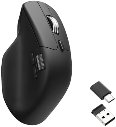 Keychron M6 Silent Wireless Gaming Mouse  1000Hz  Bluetooth 5 3/2 4GHz/Wired  PixArt 3395 Sensor  26K DPI   86g  On Board Memory Profiles for Plug & Play  Programmable for Mac/Windows/Linux   Black