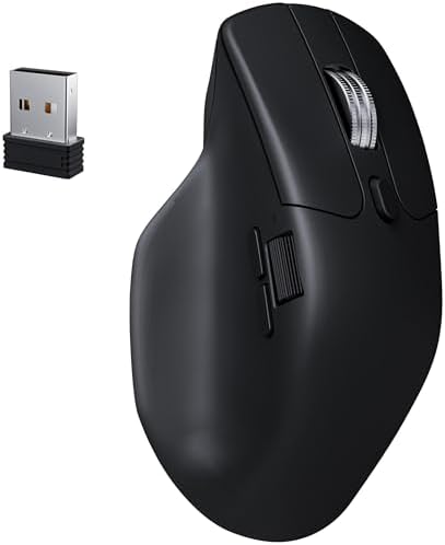 Keychron M6 Silent Wireless Gaming Mouse  1000Hz  Bluetooth 5 3/2 4GHz/Wired  PixArt 3395 Sensor  26K DPI   86g  On Board Memory Profiles for Plug & Play  Programmable for Mac/Windows/Linux   Black