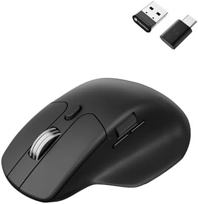 Keychron M6 Silent Wireless Gaming Mouse  1000Hz  Bluetooth 5 3/2 4GHz/Wired  PixArt 3395 Sensor  26K DPI   86g  On Board Memory Profiles for Plug & Play  Programmable for Mac/Windows/Linux   Black