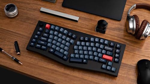 Keychron V10 Max Ergonomic Wireless Mechanical Keyboard  QMK/VIA Custom RGB Gaming Keyboard  75  88 Hot Swappable Keys 3 Modes Bluetooth 2 4Ghz USB C with OSA PBT Keycaps & Knob for MacOS & Windows