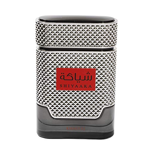 Khadlaj Shiyaaka Silver Eau de Parfum Spray para hombre, 3.4 onzas