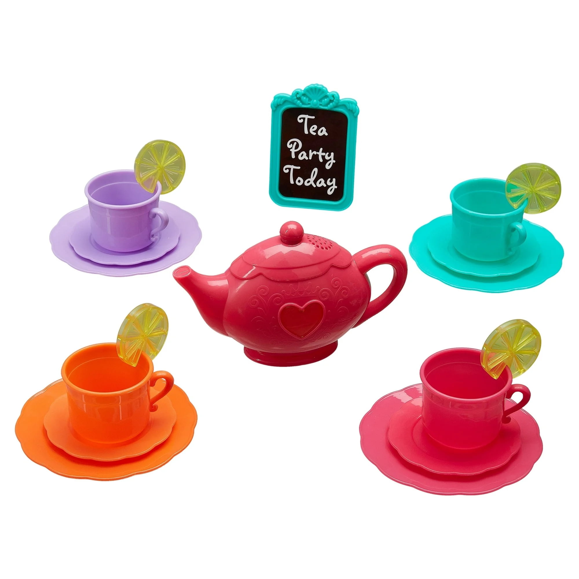 Kid Connection Flower Tea Cart Play Set  45 Pieces  Toddler Toys