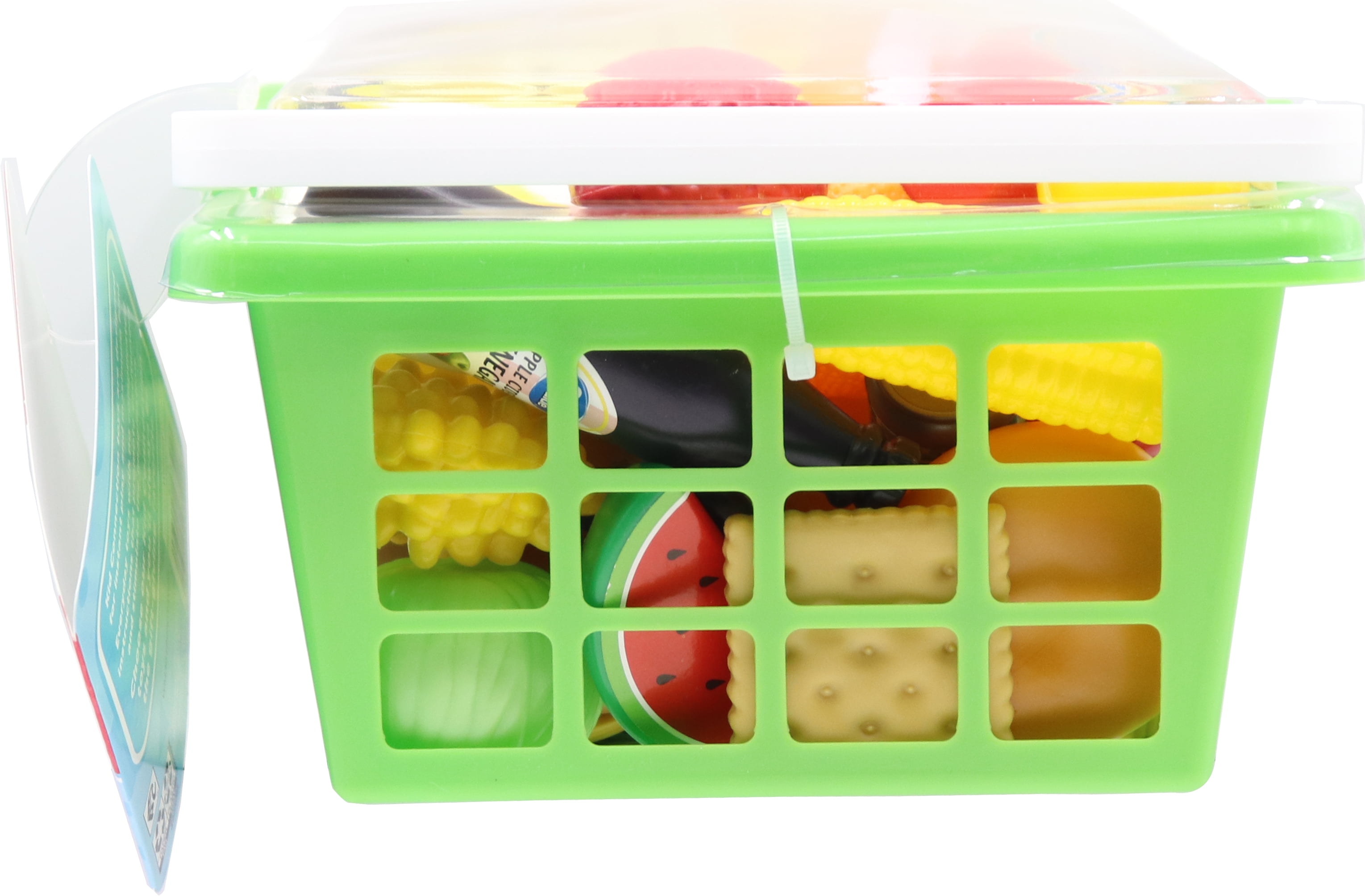 Kid Connection Play Food Basket  100 Pieces  Toddler Toys