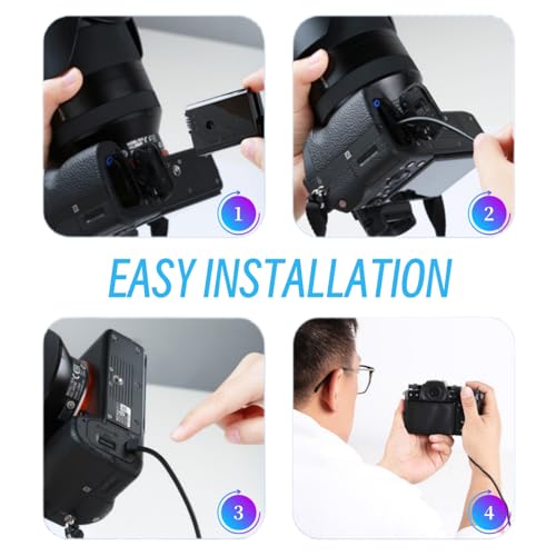 Kimaru AC PW20 Power Supply Adapter NP FW50 Dummy Battery Kit for Sony Alpha ZV E10 A6000 A6100 A6300 A6400 A6500 A5000 A5100 A7 A7II A7RII A7S A7SII RX10II III IV NEX3/5/6/7 Cameras 