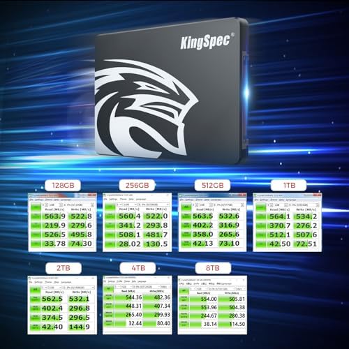 KingSpec 1TB 2 5 SSD SATA III Internal   550MB/s Read  520MB/s Write with 3D NAND Flash  for Laptop & Desktop PC Upgrade