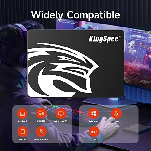 KingSpec 1TB 2 5 SSD SATA III Internal   550MB/s Read  520MB/s Write with 3D NAND Flash  for Laptop & Desktop PC Upgrade