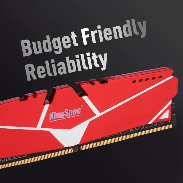 KingSpec DDR4 RAM 32GB  2 x 16GB  288 Pin DDR4 SDRAM Memory Module 3200 MHz 288 Pin UDIMM with Heatsink for Computer Desktop PC Memories Module Gaming