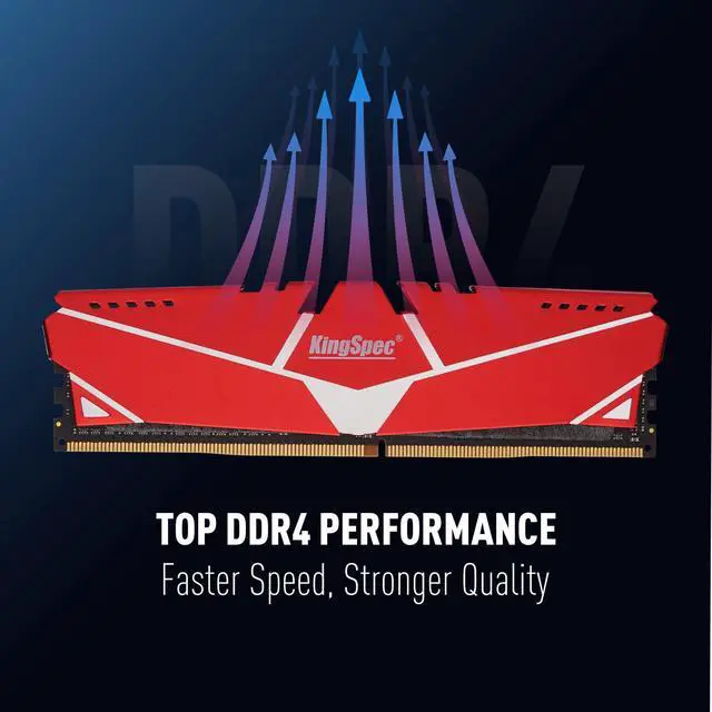 KingSpec DDR4 RAM 32GB  2 x 16GB  288 Pin DDR4 SDRAM Memory Module 3200 MHz 288 Pin UDIMM with Heatsink for Computer Desktop PC Memories Module Gaming