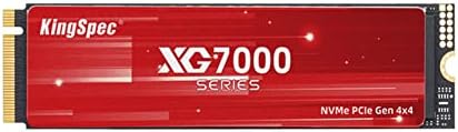 KingSpec XG7000 2TB NVMe SSD PCIe 4 0 7400MB/s Read Speed  3D TLC NAND M 2 2280 Internal SSD  Compatible with Gaming PC  Laptop  PS5 Console