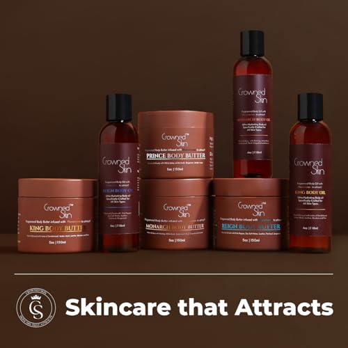 King Cologned Body Butter   Warm and Sensual Scent   Blended with Sandalwood & Leather   Infused with Organic Shea & Mango Butters   Moisturizing Formula with All Day Fragrance   5oz