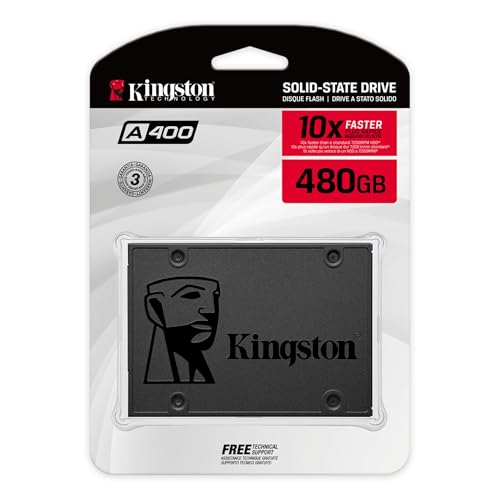 Kingston 480GB A400 SATA 3 2 5 Internal SSD SA400S37/480G   HDD Replacement for Increase Performance