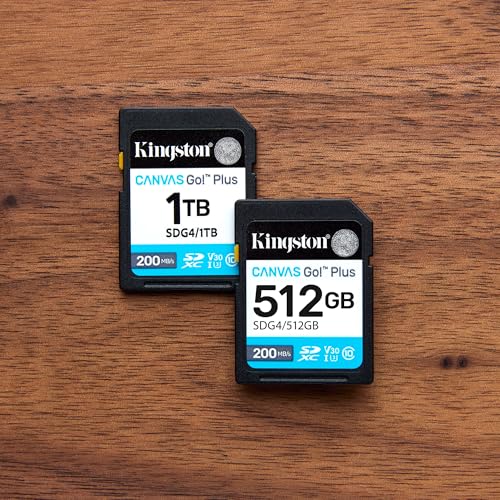 Kingston Canvas Go Plus 128GB SD Card   Up to 200MB/s   Class 10  UHS I  U3  V30   SDG4/128GB