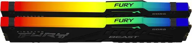 Kingston FURY Beast 32GB  2 x 16GB  288 Pin PC RAM DDR5 6000  PC5 48000  Memory  Desktop Memory  Model KF560C30BBEAK2 32
