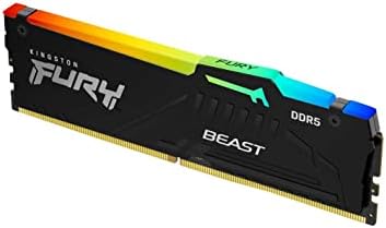 Kingston FURY Beast RGB 32GB  2x16GB  6000MT/s DDR5 CL30 Desktop Memory   AMD EXPO   Kit of 2   KF560C30BBEAK2 32