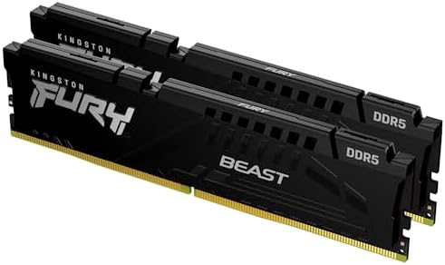 Kingston FURY Beast 32GB  2x16GB  6000MT/s DDR5 CL30 Desktop Memory   AMD EXPO   Kit of 2   KF560C30BBEK2 32