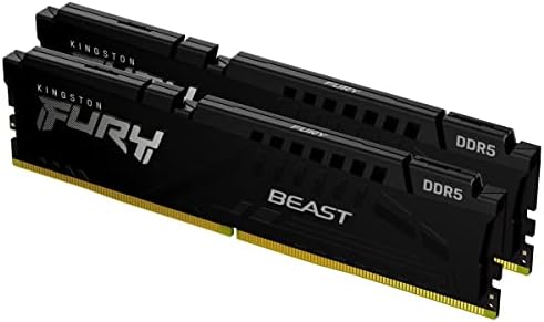 Kingston FURY Beast 32GB  2x16GB  6000MT/s DDR5 CL30 Desktop Memory   AMD EXPO   Kit of 2   KF560C30BBEK2 32