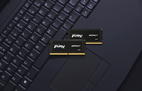 Kingston FURY Impact 64GB 2x32GB 5600MT/s DDR5 CL40 Laptop Memory Kit of 2 Lower Power Comsumption Intel XMP 3 0 Plug N Play KF556S40IBK2 64