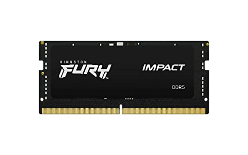 Kingston FURY Impact 32GB  2x16GB  6400MT/s CL38 DDR5 SODIMM   Intel XMP 3 0   Plug N Play   Laptop Memory   Kit of 2   KF564S38IBK2 32