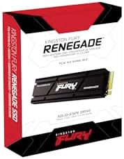 Kingston FURY Renegade 2TB PCIe Gen 4 0 NVMe M 2 Internal Gaming SSD with Heat Sink   PS5 Ready   Up to 7300MB/s   SFYRDK/2000G