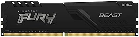 Kingston Fury Beast 16GB 3200MHz DDR4 CL16 Desktop Memory Single Stick KF432C16BB/16  Black