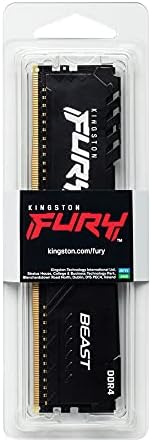 Kingston Fury Beast 16GB 3200MHz DDR4 CL16 Desktop Memory Single Stick KF432C16BB/16  Black