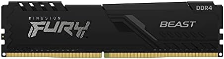 Kingston Fury Beast 16GB 3200MHz DDR4 CL16 Desktop Memory Single Stick KF432C16BB/16  Black