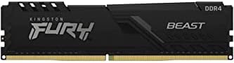 Kingston Fury Beast 16GB 3200MHz DDR4 CL16 Desktop Memory Single Stick KF432C16BB/16  Black