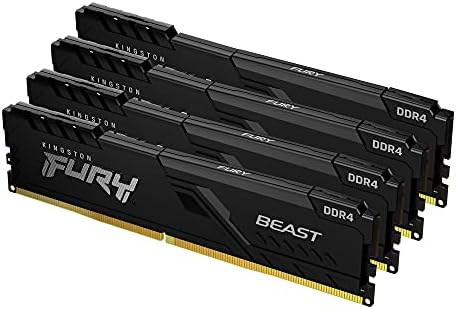 Kingston Fury Beast 16GB 3200MHz DDR4 CL16 Desktop Memory Single Stick KF432C16BB/16  Black