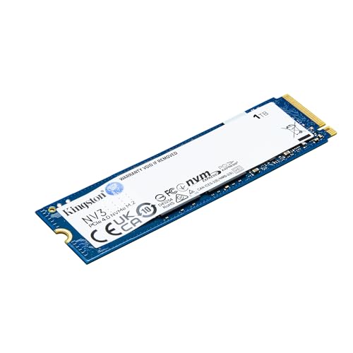 Kingston NV3 1TB M 2 2280 NVMe SSD   PCIe 4 0 Gen 4x4   Up to 6000 MB/s   SNV3S/1000G