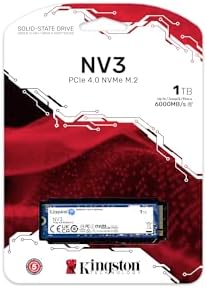 Kingston NV3 1TB M 2 2280 NVMe SSD   PCIe 4 0 Gen 4x4   Up to 6000 MB/s   SNV3S/1000G