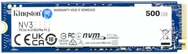 Kingston NV3 2TB M 2 2280 NVMe SSD   PCIe 4 0 Gen 4x4   Up to 6000 MB/s   SNV3S/2000G