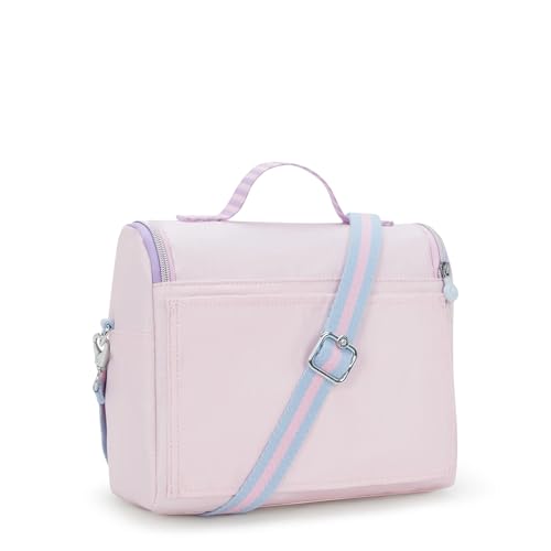 Kipling New Kichirou Metallic Lunch Bag Sea Pink Met C