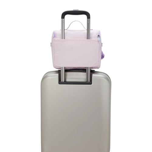 Kipling New Kichirou Metallic Lunch Bag Sea Pink Met C