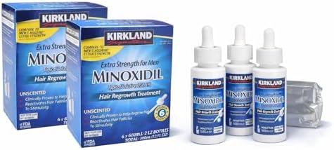 Kirkland Minoxidil 5  Extra Strength Men Hair Regrowth  12 Month Supply 